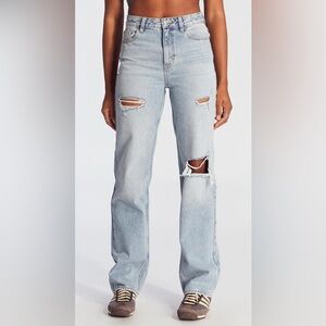 PacSun 90's Boyfriend Light Blue Distressed Women Jeans